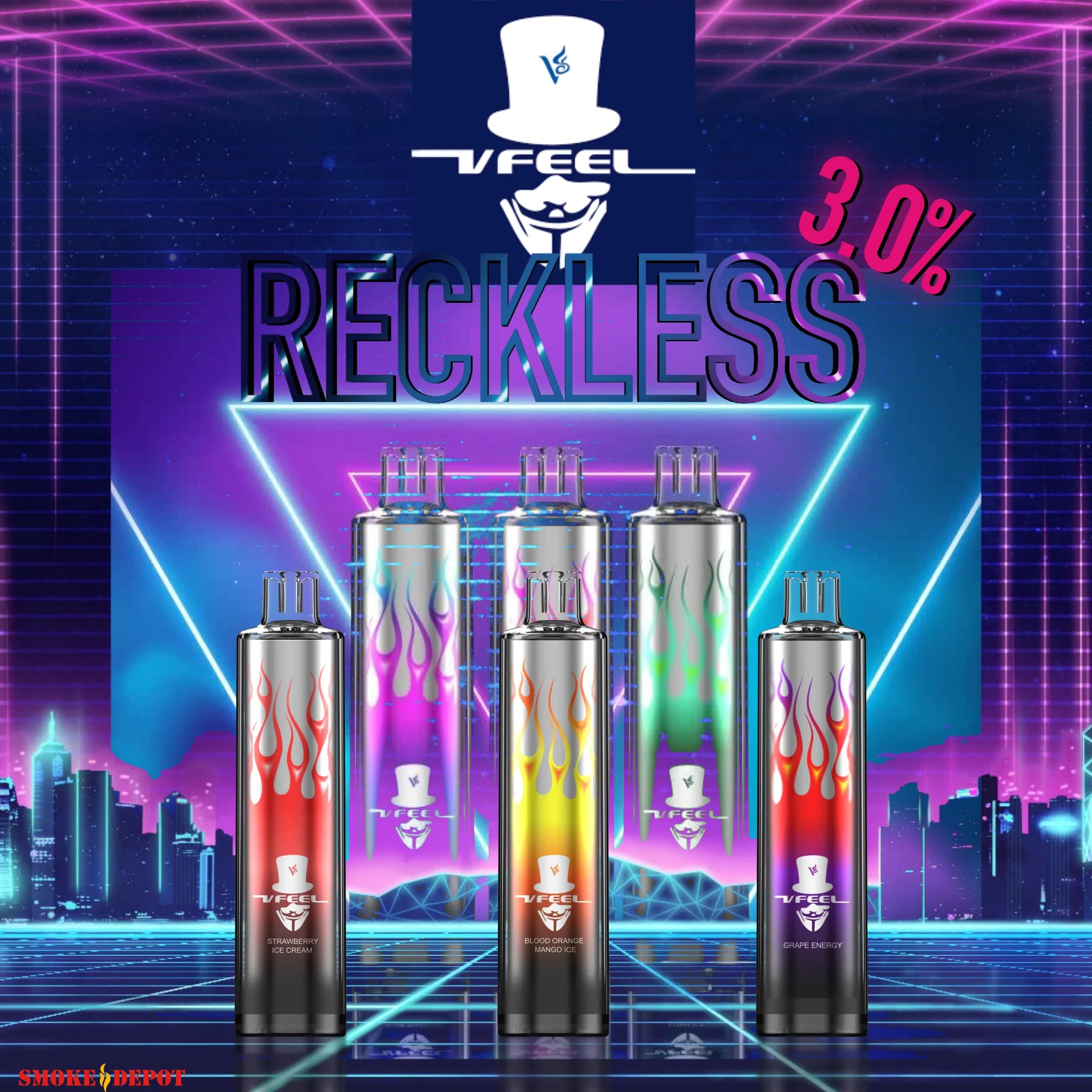 VFEEL Reckless 3.0% Rechargeable Disposable